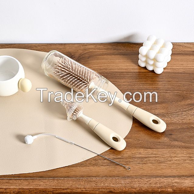 Baby Bottle Cleaning Brush Nipple Brush PE Box Packaging Ready to Ship Various Colors to Choose