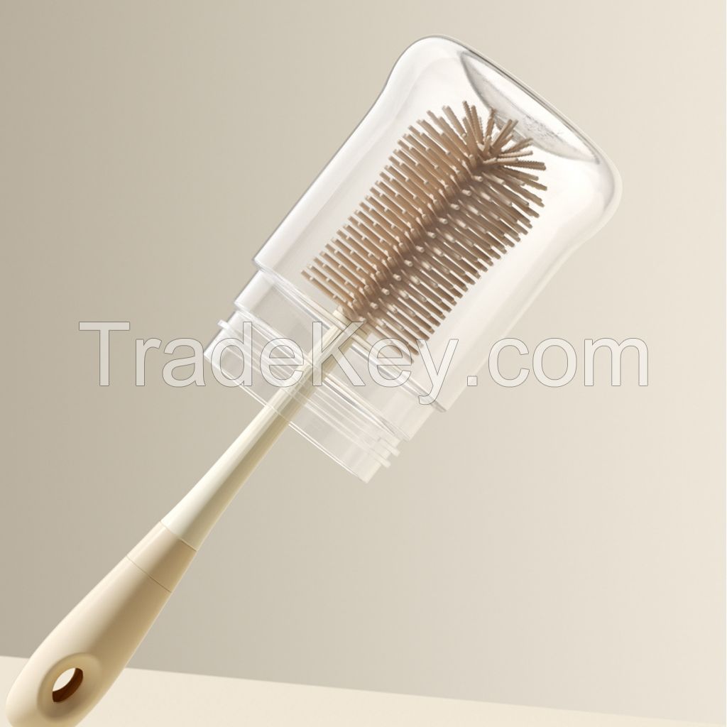 Baby Bottle Cleaning Brush Nipple Brush PE Box Packaging Ready to Ship Various Colors to Choose