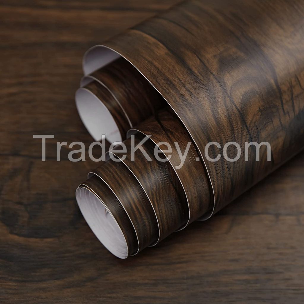 Contact Paper Wood Grain Peel and Stick Vintage Wallpaper Self Adhesive Removable Waterproof Wallpaper for indoor