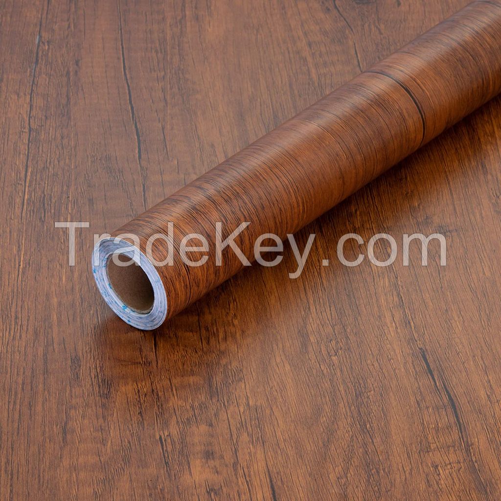 Contact Paper Wood Grain Peel and Stick Vintage Wallpaper Self Adhesive Removable Waterproof Wallpaper for indoor