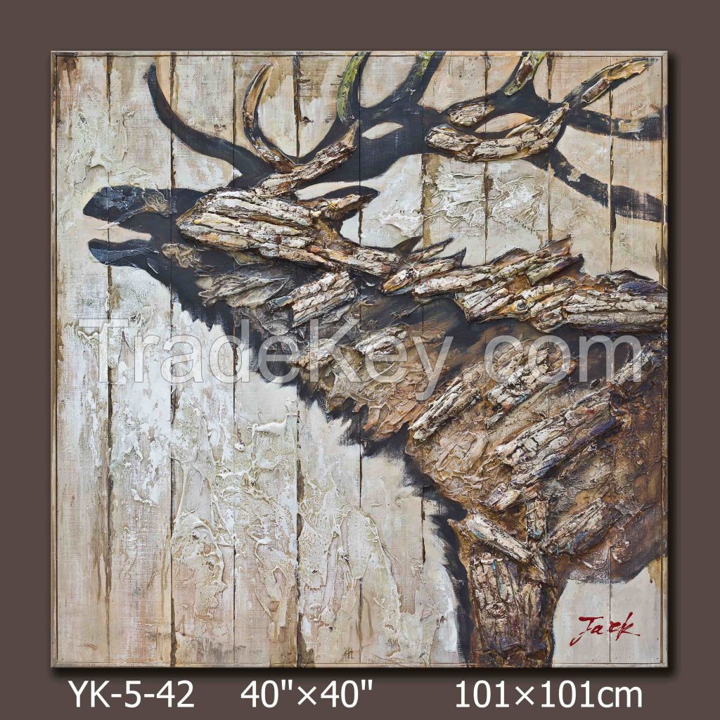 woodbox acrylic hand painting with decoration