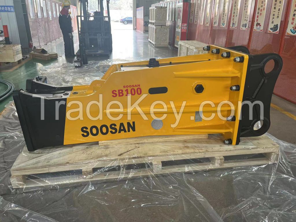 SB100 Hydraulic Rock Breaker Concrete Breaker Hammer With Spare Parts For Excavator Use