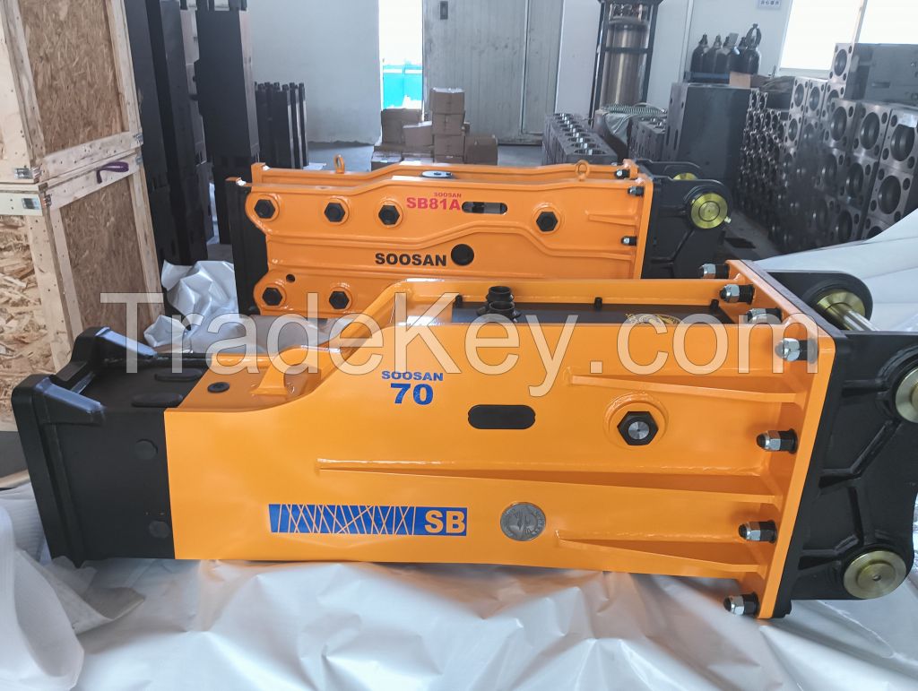 Soosan SB70 Hydraulic Breaker with Silence Box High Efficiency Product