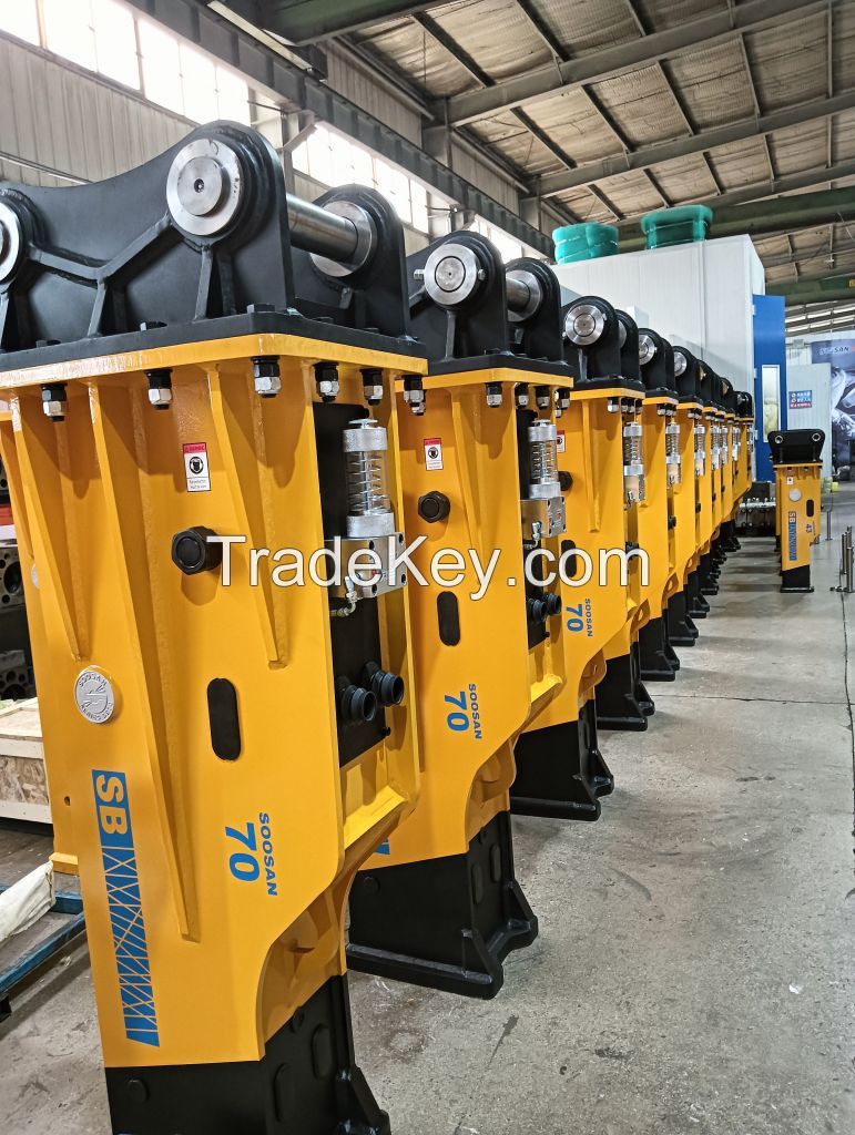 Soosan SB70 Hydraulic Breaker with Silence Box High Efficiency Product