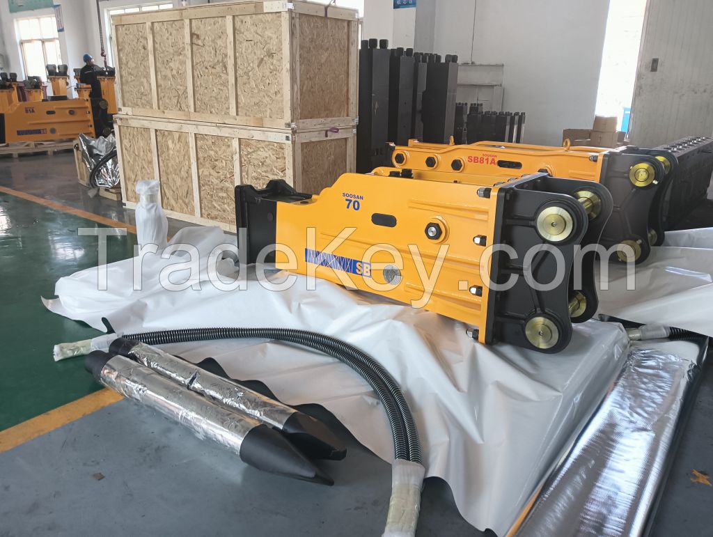 Soosan SB70 Hydraulic Breaker with Silence Box High Efficiency Product