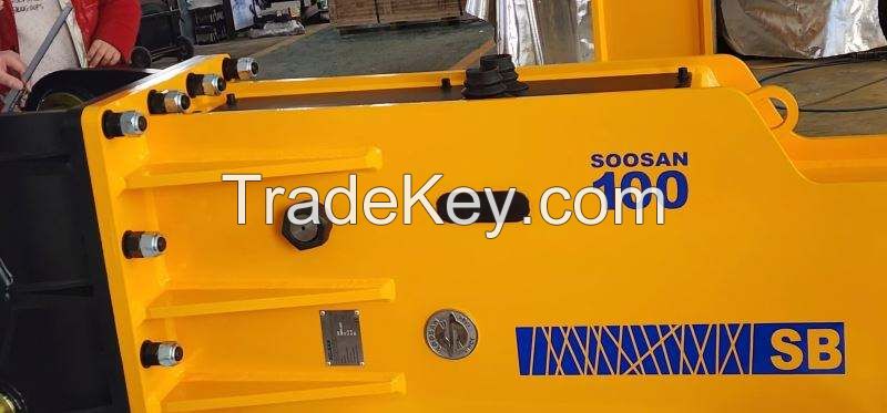 SB100 Hydraulic Rock Breaker Concrete Breaker Hammer With Spare Parts For Excavator Use