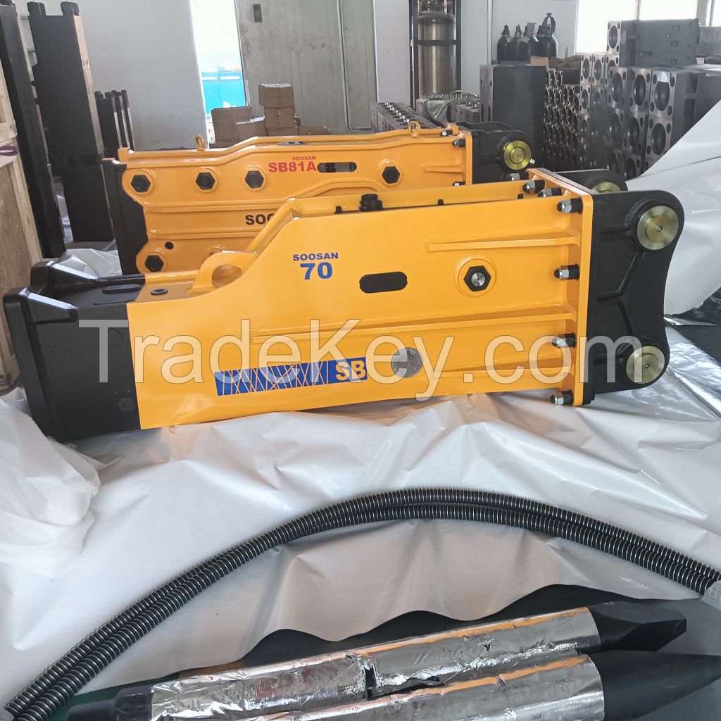 Soosan SB70 Hydraulic Breaker with Silence Box High Efficiency Product