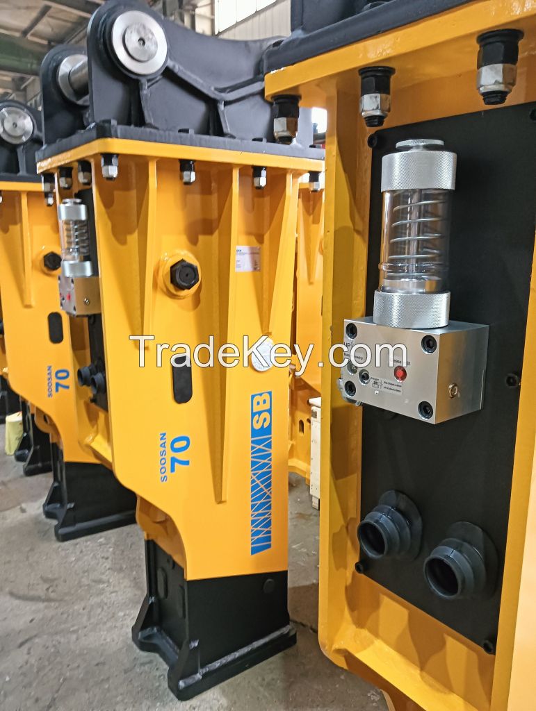 Soosan SB70 Hydraulic Breaker with Silence Box High Efficiency Product