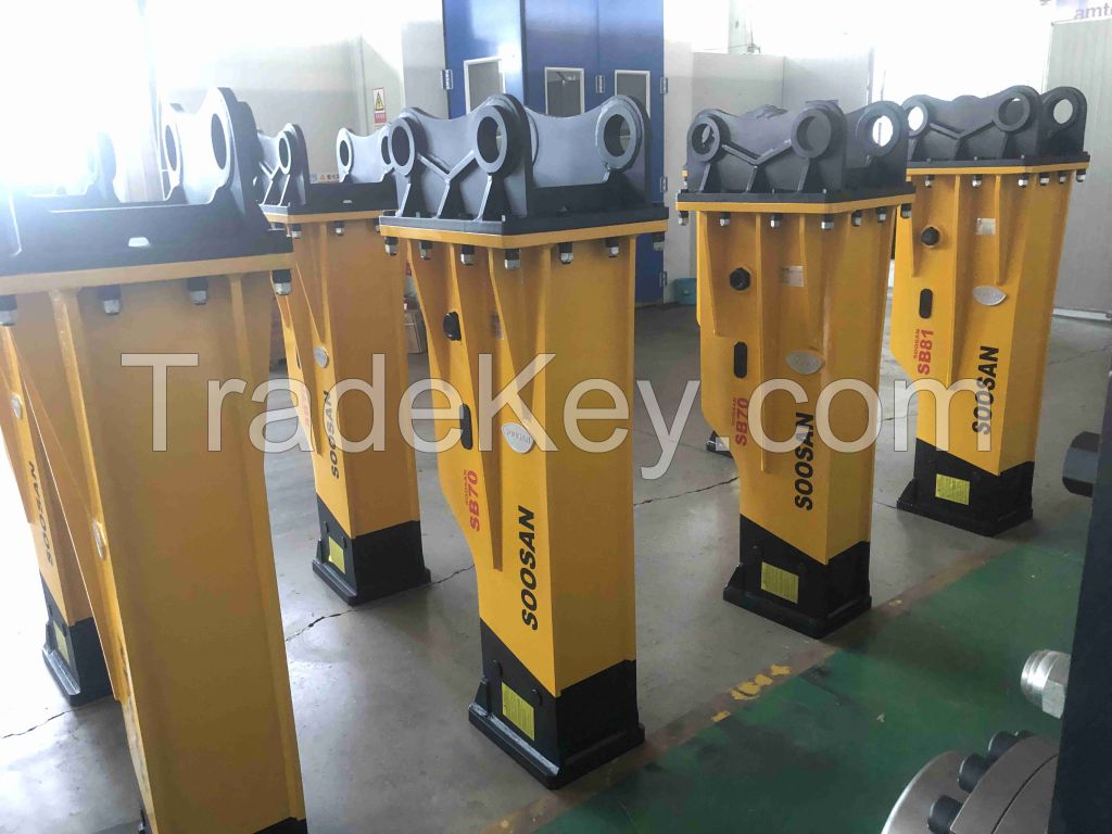 2025 SOOSA  Silence Type  Hydraulic Breakers Hammers SB70 Excavator Mini Model  Hydraulic Rock Hammer
