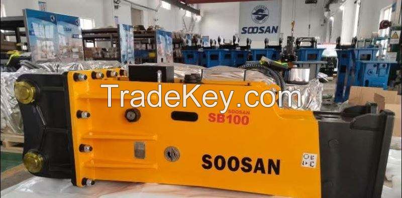 SB100 Hydraulic Rock Breaker Concrete Breaker Hammer With Spare Parts For Excavator Use