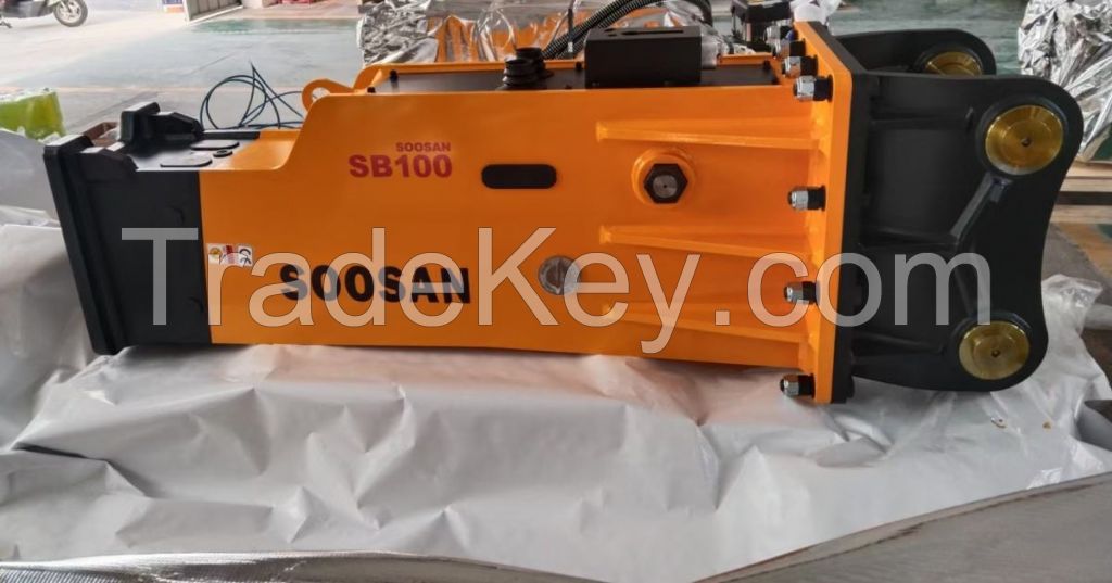 SB100 Hydraulic Rock Breaker Concrete Breaker Hammer With Spare Parts For Excavator Use