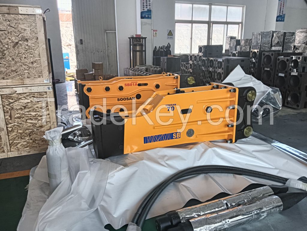 Soosan SB70 Hydraulic Breaker with Silence Box High Efficiency Product