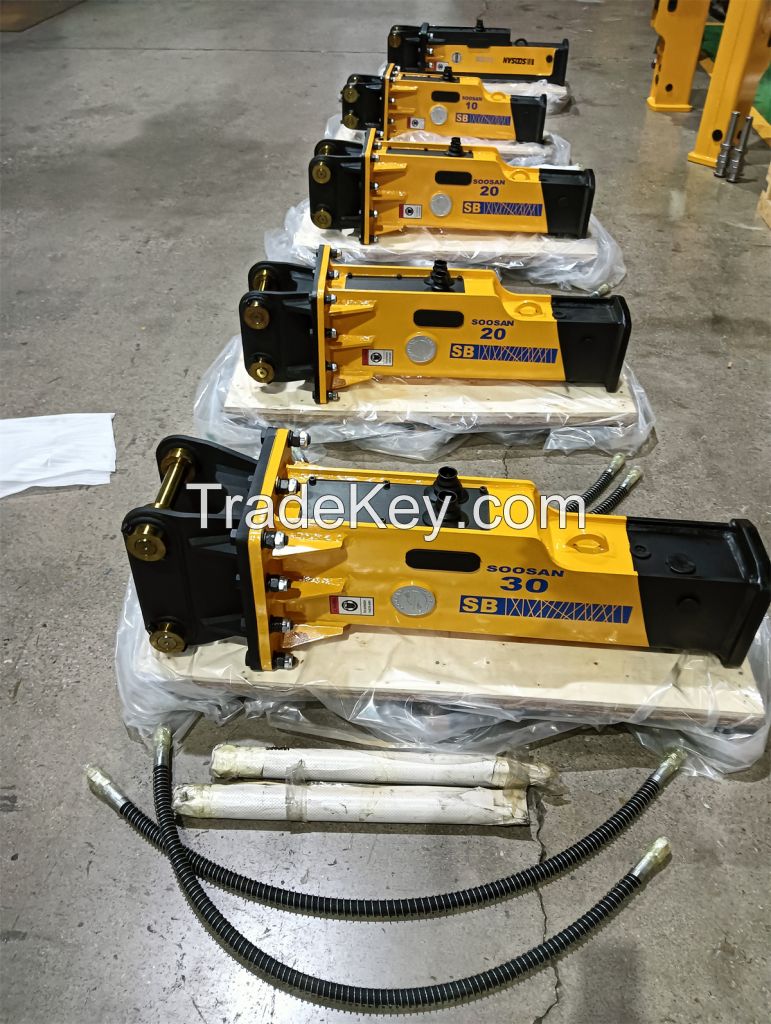 2025 soosan hydraulic rock breaker SB20 top type for excavator / broken hammer/hydraulic hammer/40-55tons excavator