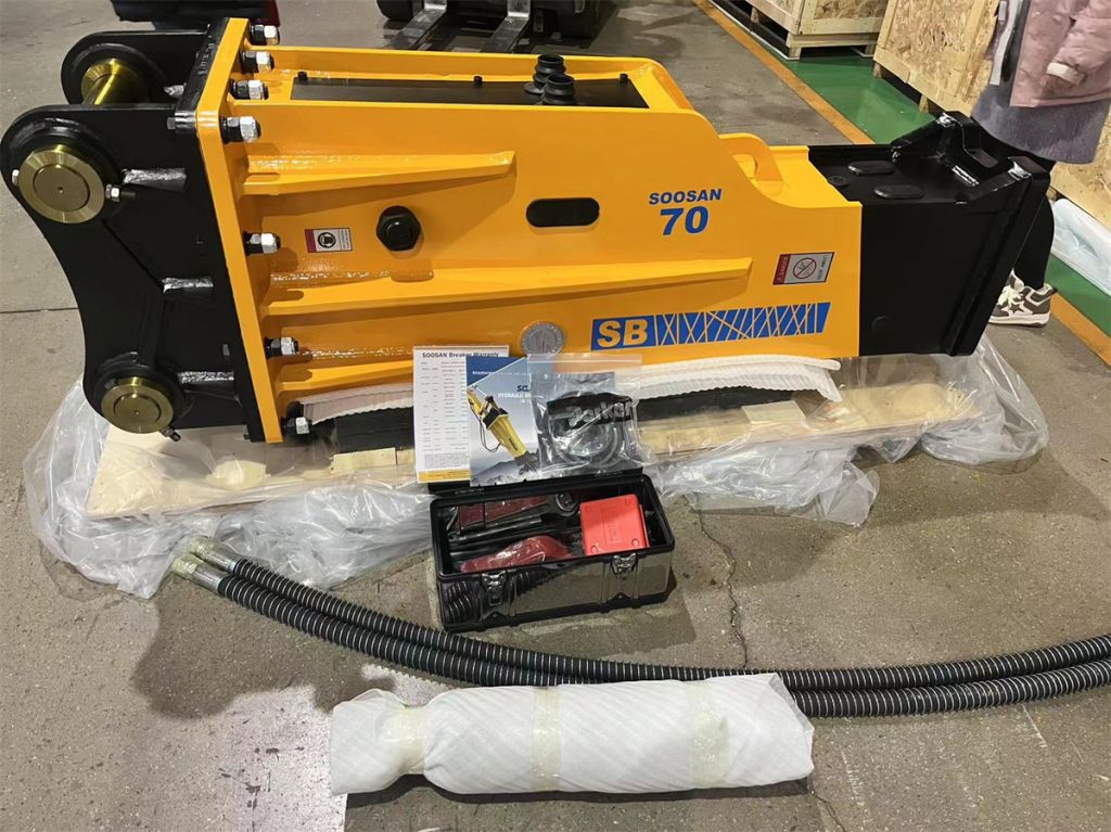 2025 SOOSAN Hydraulic Breaker SB70 Box Type Silence suitable for excavators for constructions and demolitions.