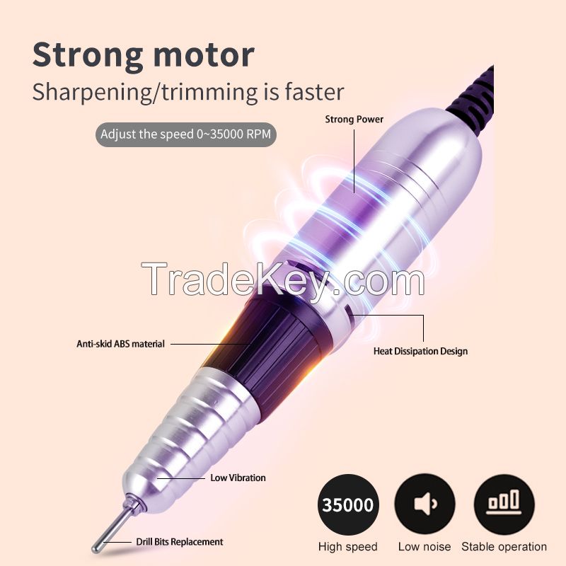 SML Factory wholesale 35000 rpm nail ombre machine gold nail drilling for nail salon