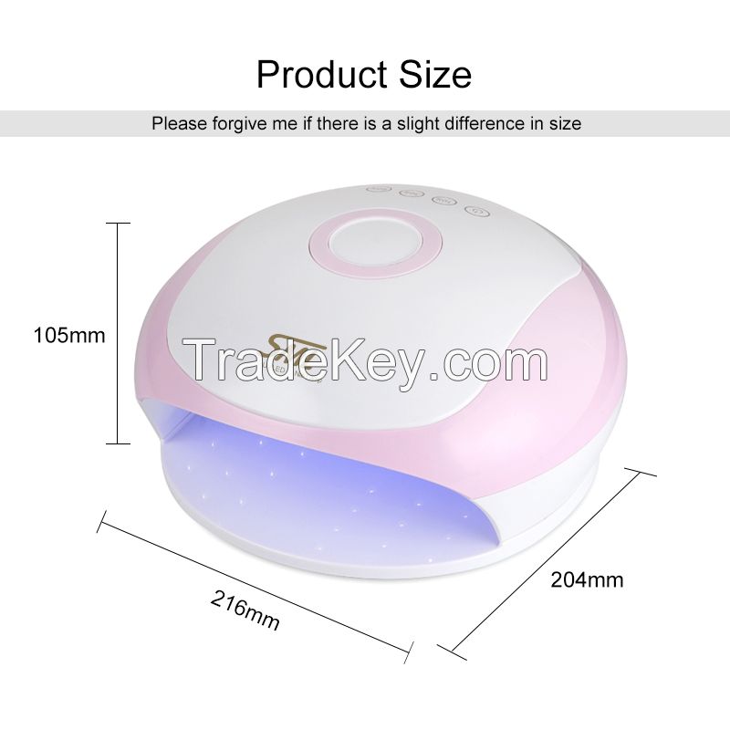SML Wholesale Portable Professional High Quality 180W UV/LED Nail Lamp with Custom Plugs