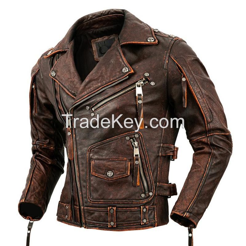 Leather Motorcycle Jacket for Men | Custom Jackets