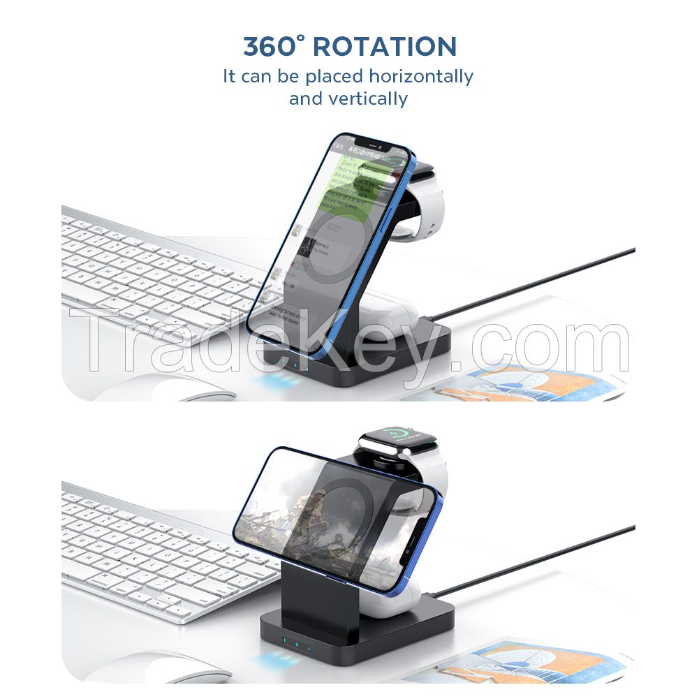 Mumingmao Magnetic suction 3-in-1 wireless charger