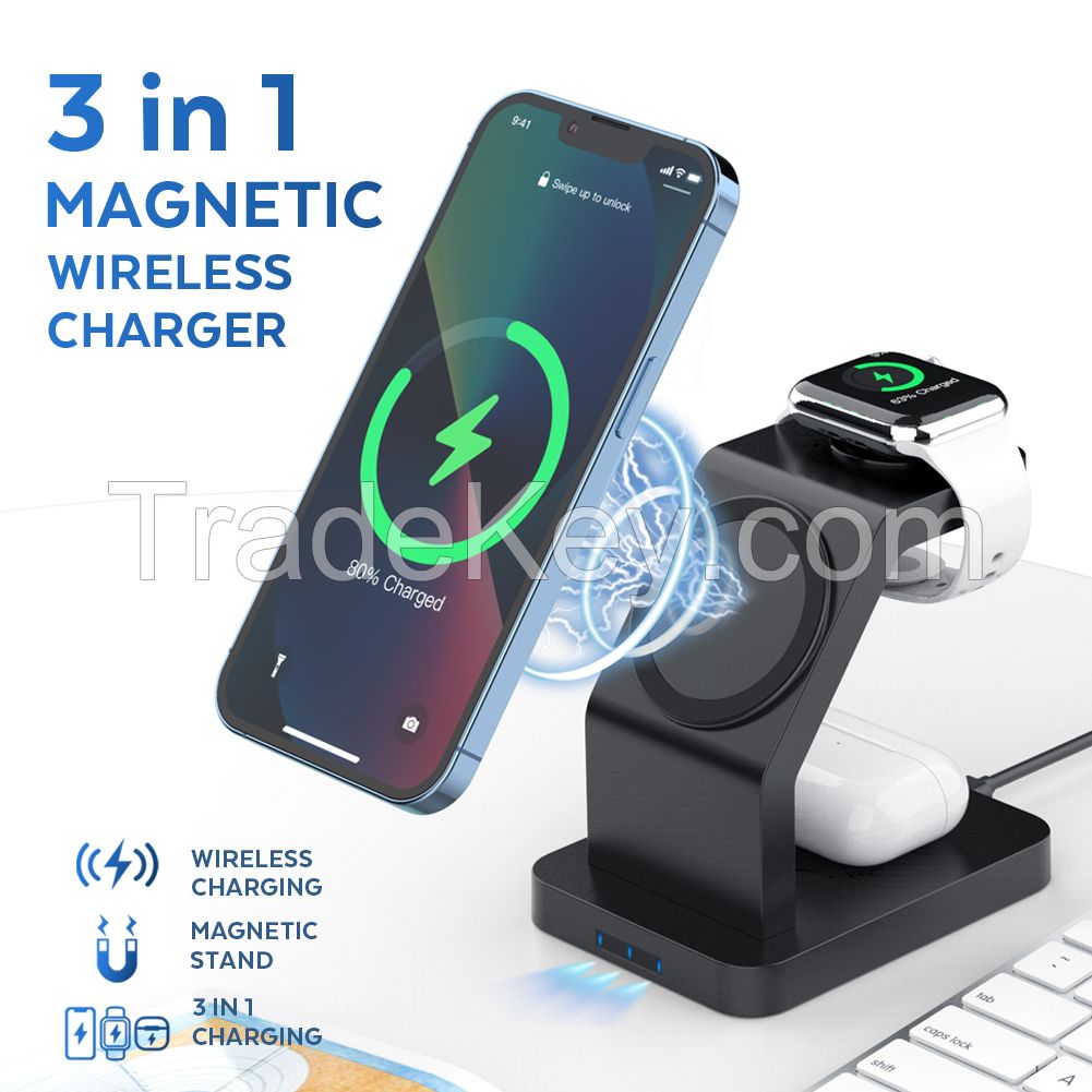 Mumingmao Magnetic suction 3-in-1 wireless charger