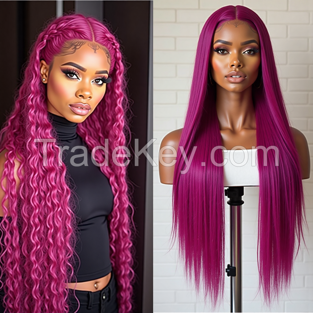  Luxurious Silver Gray Straight Wig, Extra Long Length, Heat Resistant Synthetic Hair, Center Part