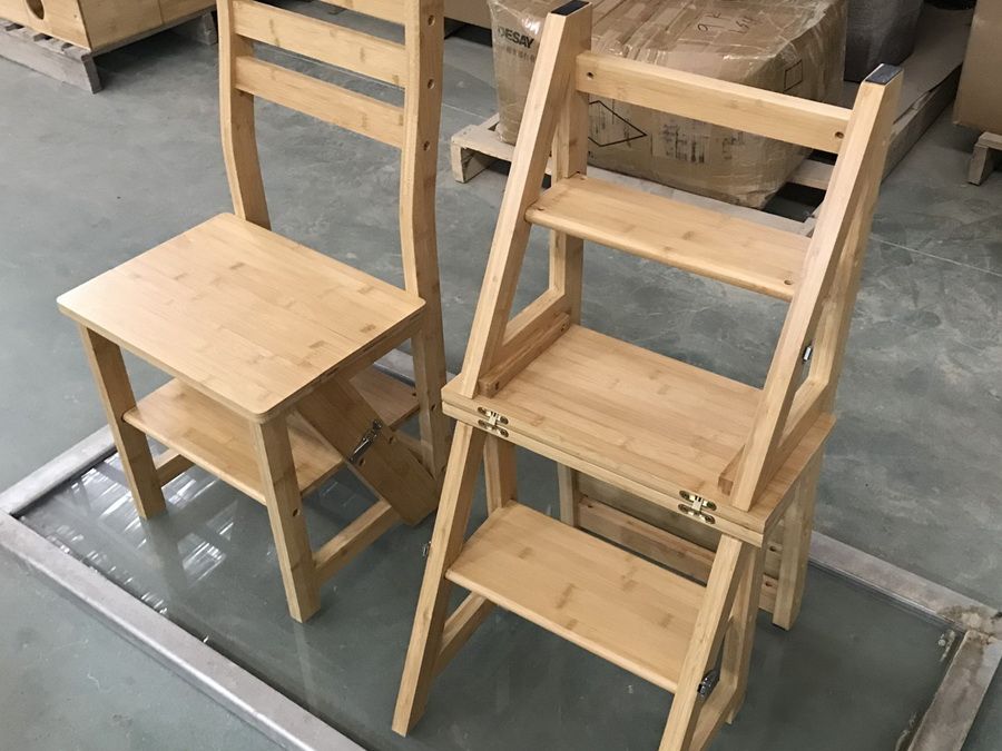 Third-party quality control for bamboo folding stool ladder pre-shipment inspection