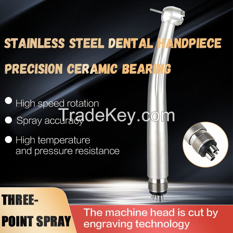 High-Speed Dental Handpiece with LED Light for Clinic Oral Turbine Dental Drill