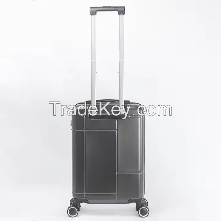 ABS 20 Inch Front Open Laptop Bag Luggage Spinner Trolley Fashion Business Travel Carry-on Suitcase