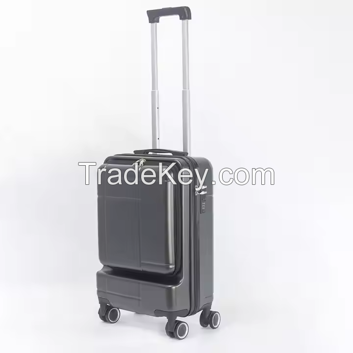 ABS 20 Inch Front Open Laptop Bag Luggage Spinner Trolley Fashion Business Travel Carry-on Suitcase