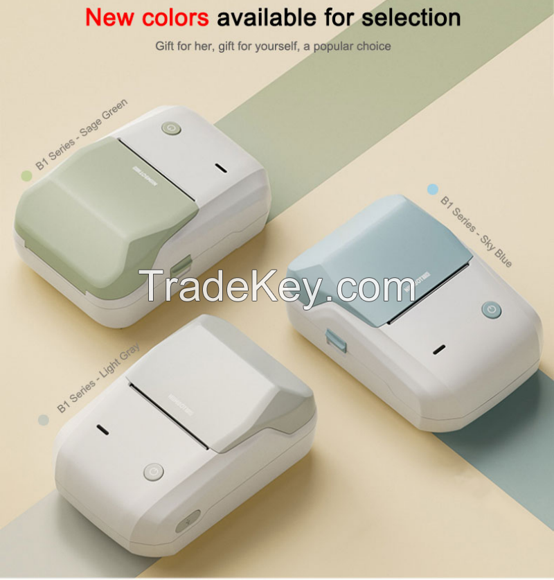 Quality product Niimbot B1 Label Printer Portable Handheld Thermal Mini Barcode QR Code Sticker Sticky note Rolls Maker
