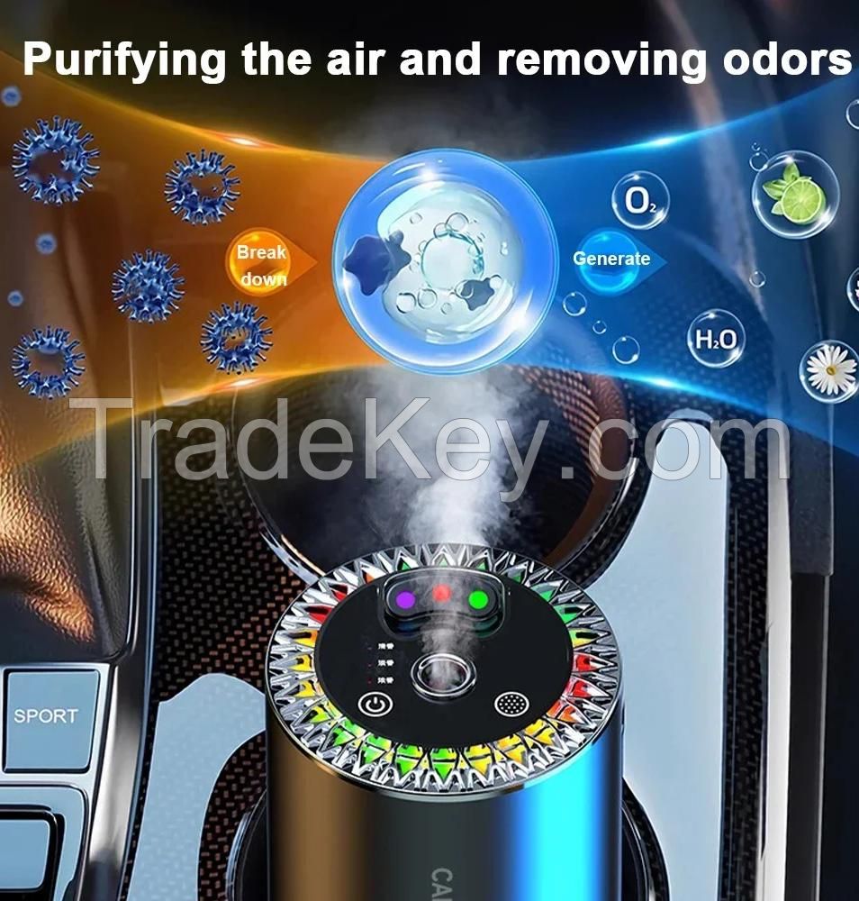Car Air Fresheners AI smart Car Aromatherapy Machine Fragrance Diffuser Car Odor Eliminator Available for Pregnant and Infant