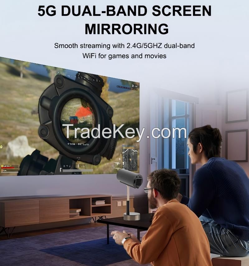 1200ANSI Projector 8K 4K Native 1080P Ultra Short Throw Allwinner BT5.4 WIFI 2.4G 5G HiFi Speaker Voice Assistant NEW 2025