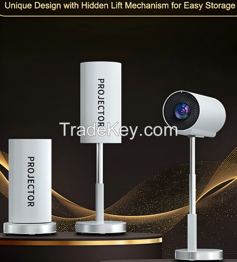 TS3 Mini Projector 4K Android 11 Smart 5G BT Wi-Fi Portatil Screen WiFi Projector with 360 Rotating Gimbal