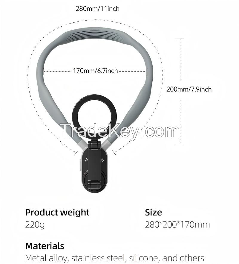TELESIN Silicone Phone Magnetic Neck Mount Quick Release Hold for Iphone 15 14 13 12 11 SAMSUNG HUAWEI XIAOMI Phone Accessories
