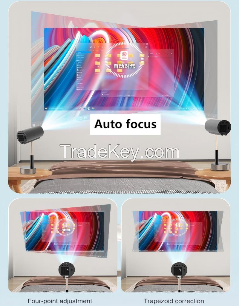 1200ANSI Projector 8K 4K Native 1080P Ultra Short Throw Allwinner BT5.4 WIFI 2.4G 5G HiFi Speaker Voice Assistant NEW 2025