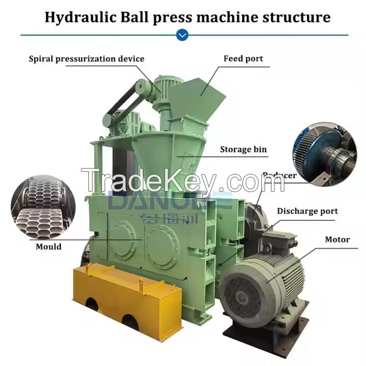 High-Pressure Ball Press Machine for Activated Carbon and Clay Molding Production