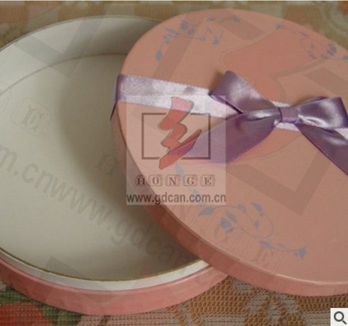 rolled edge round paper box