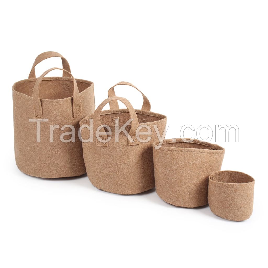 Felt grow bags 