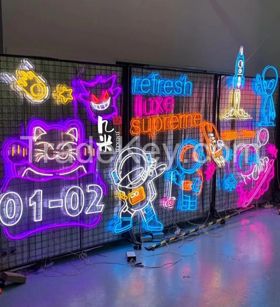 IPixel Manufacturer Custom Logo Neon Sign LED Neon Sign Customized Neon Light Sign for Wall Business Store Shops Decoration