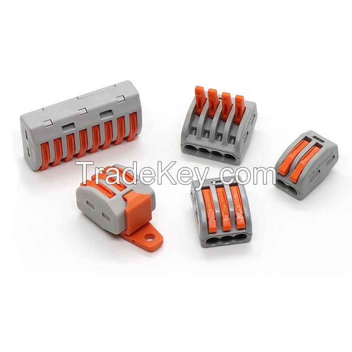 QUICK TERMINAL SERIES 212-218 Quick Wire Connection Terminal Splicing Conductor Compact Fast Cable Wire Connection Conductor Terminal Block