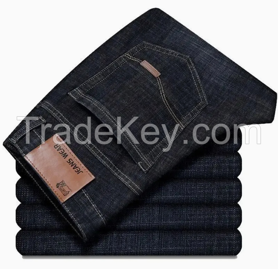 Spring, Summer and Autumn Season New Slim Straight Casual Breathable Menâ�²s Jeans