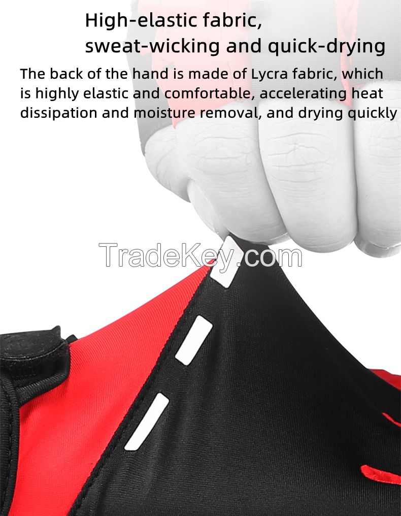 Men's MTB Half-Finger Gloves - Anti-Slip & Breathable