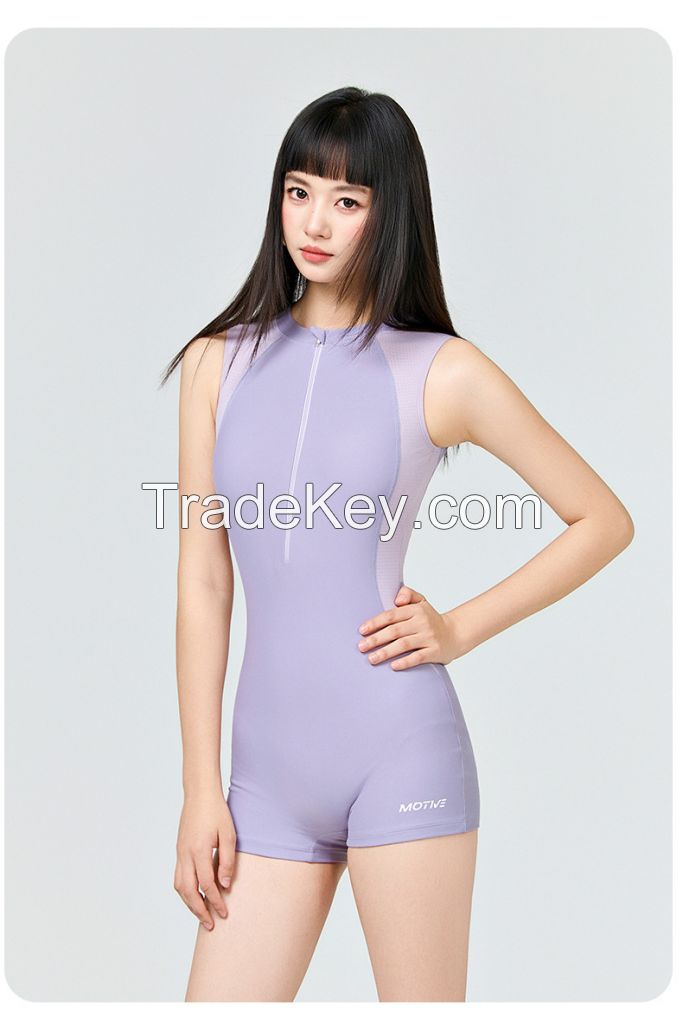 Women's One-Piece Swimsuit  Slimming Triangle Cut Conservative Swimwear