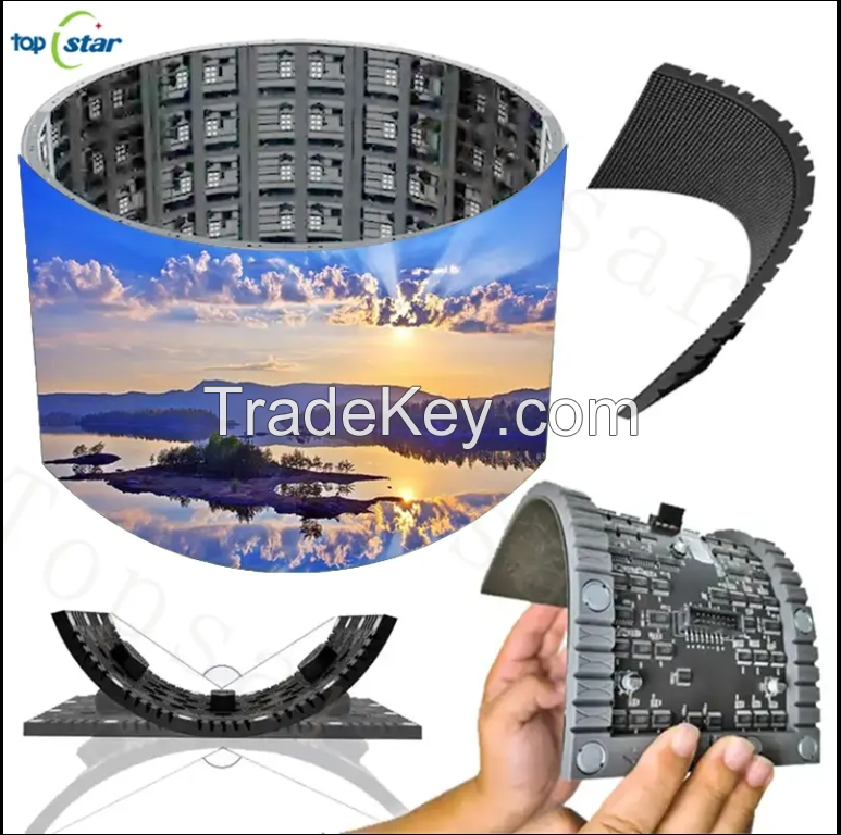 Supplier Price Front and Back Maintenance Concave Convex Curves P1.53 P2 P2.5 Indoor Flexible LED Advertising Display