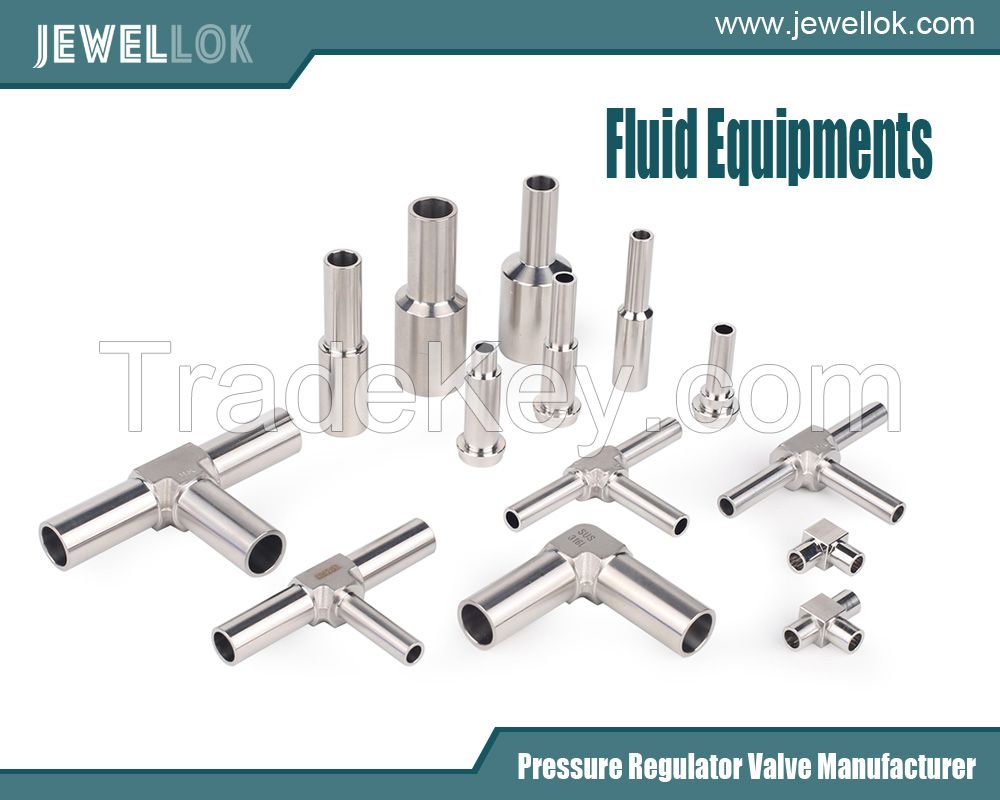 JEWELLOK Flow Control Stainless Steel Low Pressure Manual Diaphragm Valve For High Purity And Ultra High Purity Gases