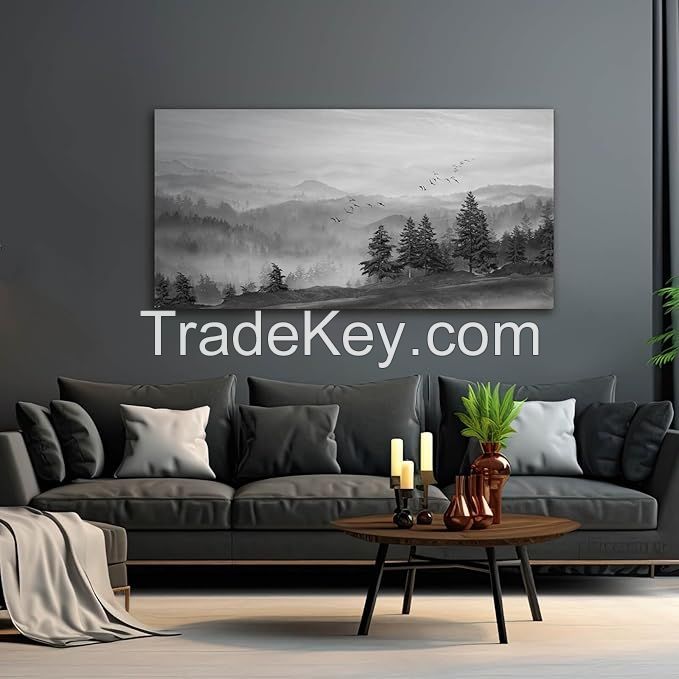   Black forest art printed paintings for home decoration are suitable for living rooms, bedrooms, dining rooms, kitchens, bathrooms and offices.