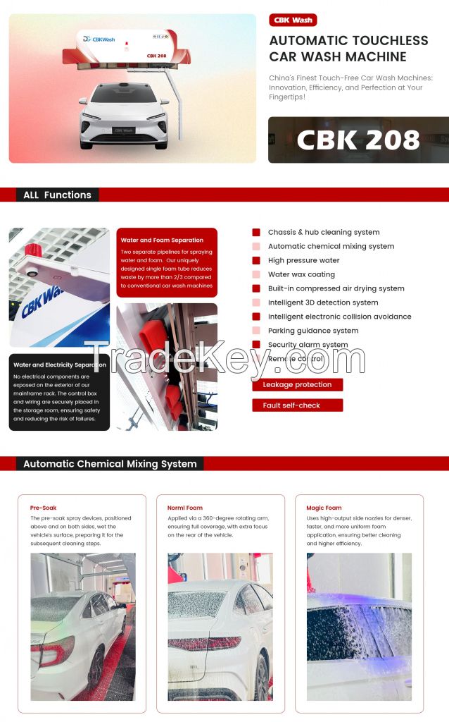 AUTOMATIC TOUCHLESSCAR WASH MACHINE CBK-208