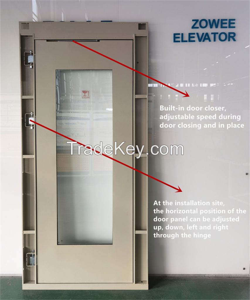 Eelvator swing door, elevator manual door, 700mm 800mm lift semi automatic door