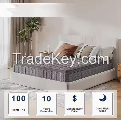High-quality imported wholesale mattress, large-sized mattress box, large-sized spring, latex, gel, memory foam mattress