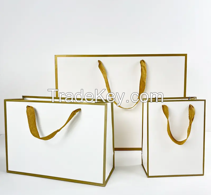 Custom Branded Luxury Paper Shopping Totes â Gold Foil/Embossed Options for Middle East Retail & Gift Packaging