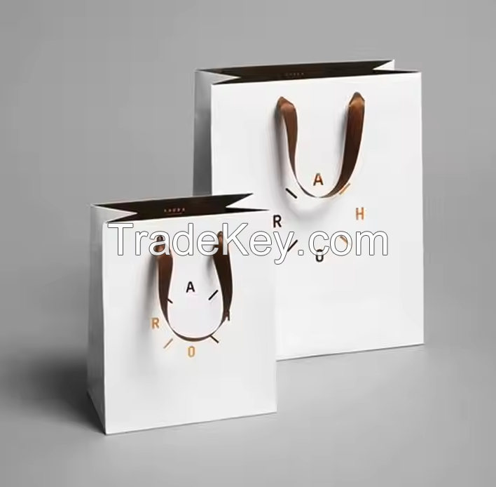 OEM Paper Bags Wholesale Custom Jewelry Cosmetic Gift Wrapping Paper Bags